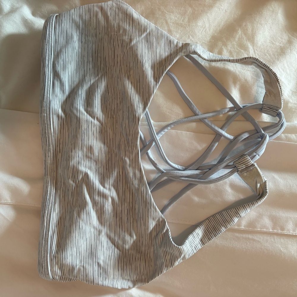 Lululemon Athletica Strappy Bra - Light Gray